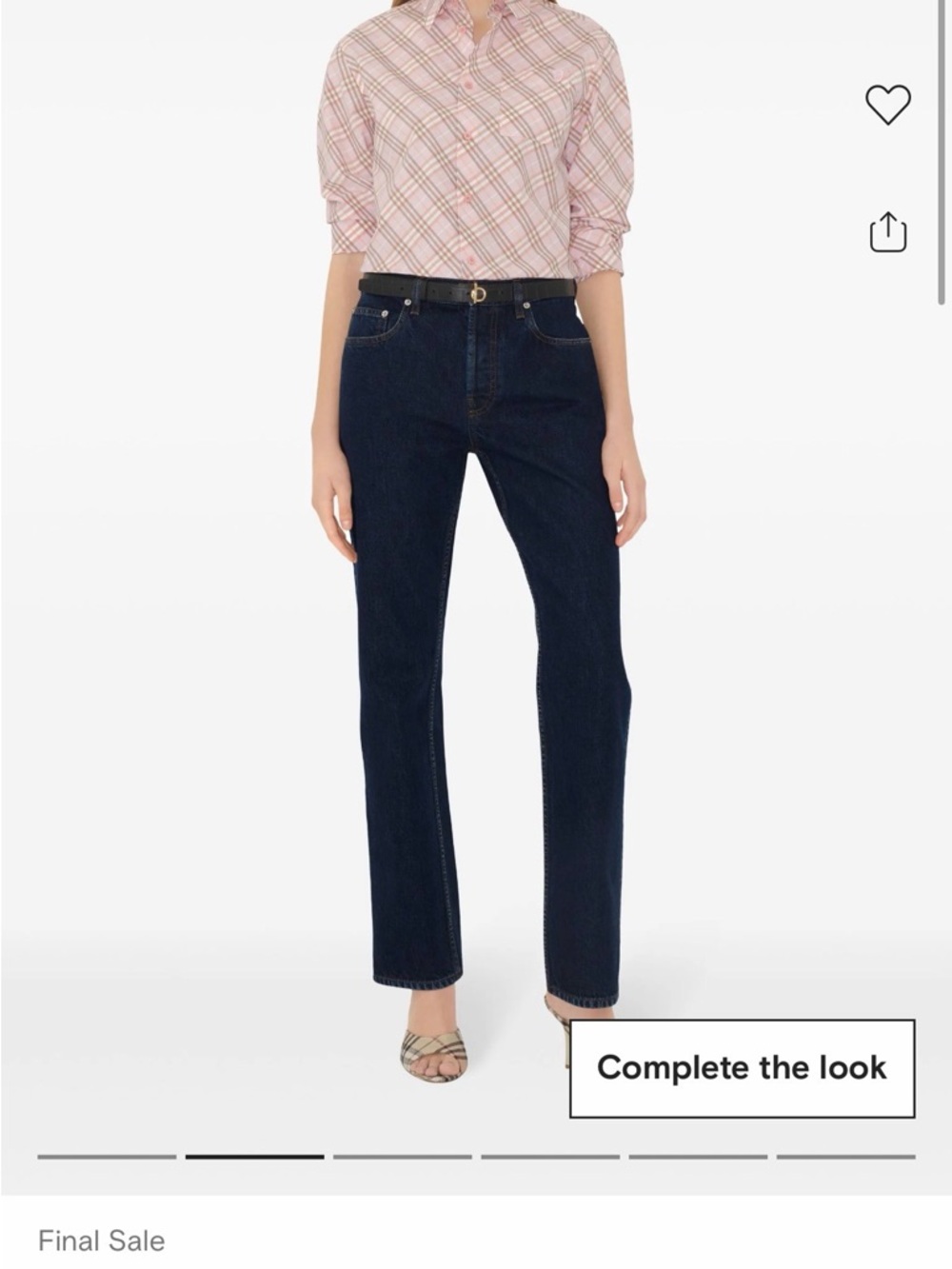 Burberry Dark Blue Straight-Leg Jeans